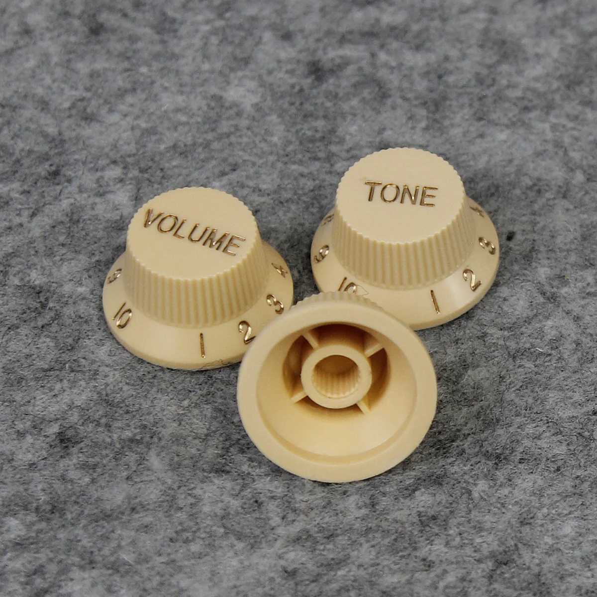 FLEOR 3 Teile/satz 24-Splines Knöpfe ST Gitarre Knöpfe 2-Ton 1-Lautstärke Control Knöpfe Top Hat Nylon für ST SQ Gitarre Teile – Detail 3