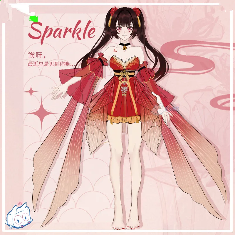 Spiel Honkai: Star Rail funkeln sexy Kleid Cosplay Kostüm Anime Frauen Kostüme funkeln Rollenspiel Kleidung Party Anzug Größen S-XL