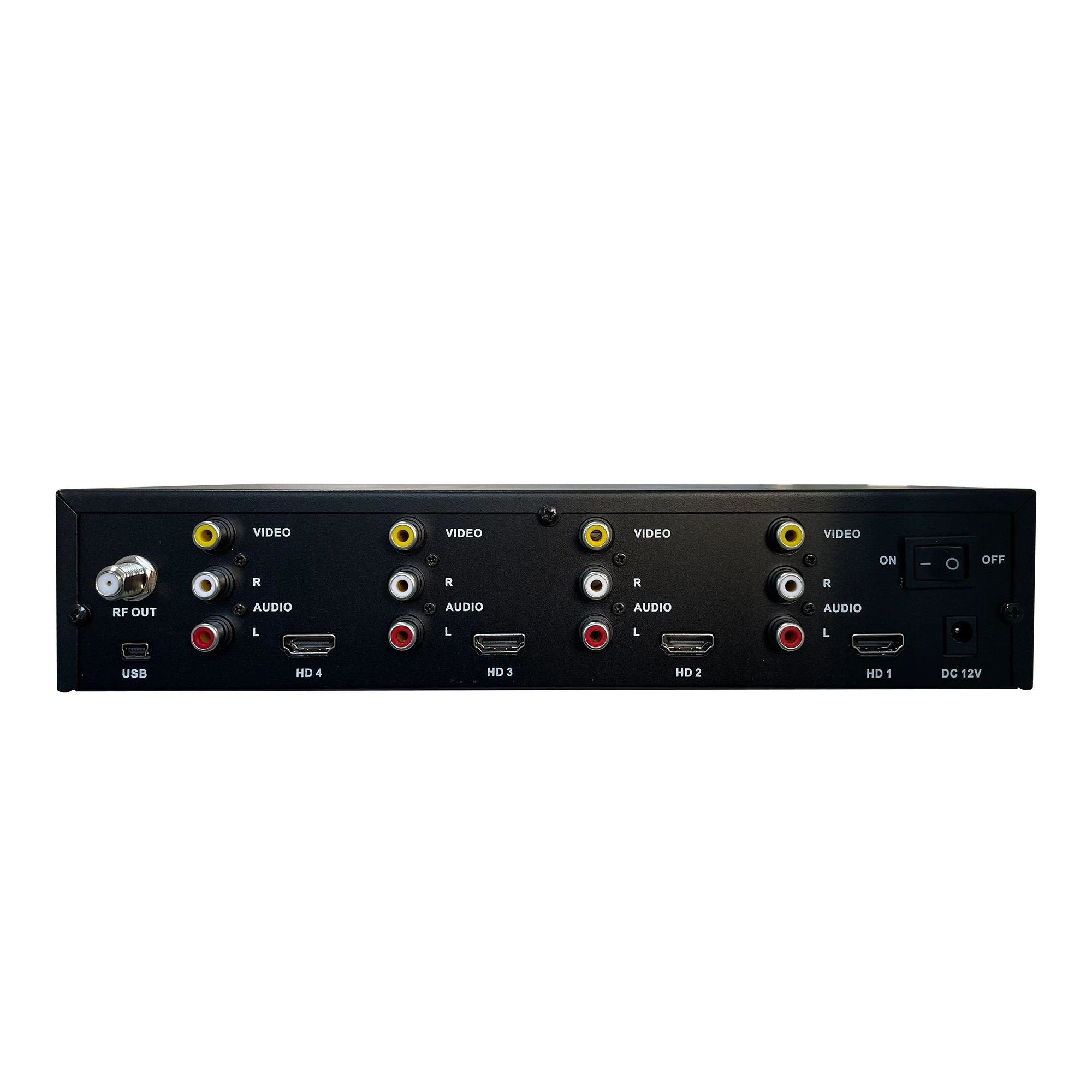 Satlink ST-7990 4 채널 인코더 모듈레이터, HD 비디오 신호, DVB-T, DVB-C, ISDB-T RF 출력, 디지털 RF 모듈레이터