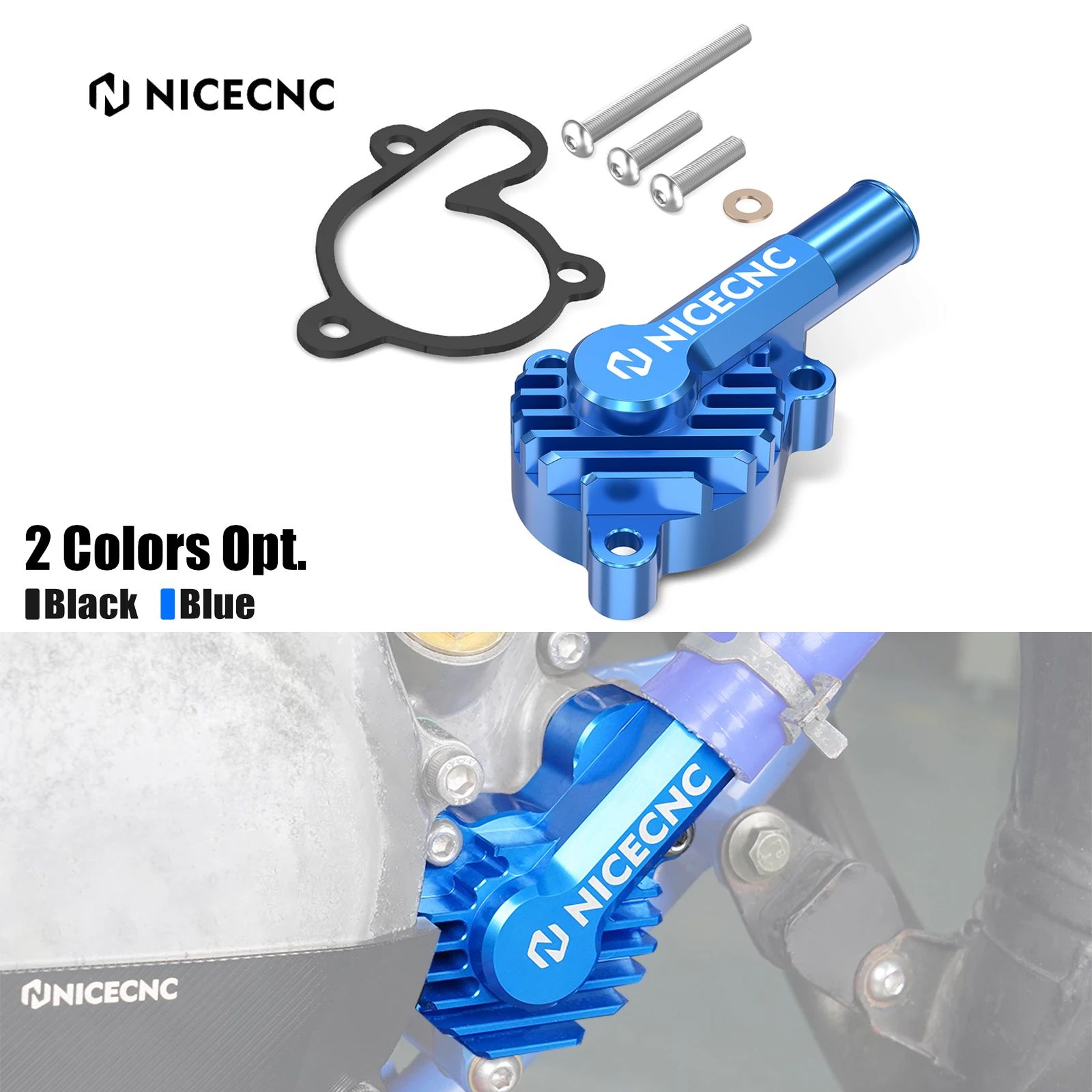 

NICECNC For Yamaha YZ85 YZ 85 2002-2018 2017 2016 2015 YZ80 YZ 80 1993-2001 Motorcycle Water Pump Cover Guard Protector Aluminum