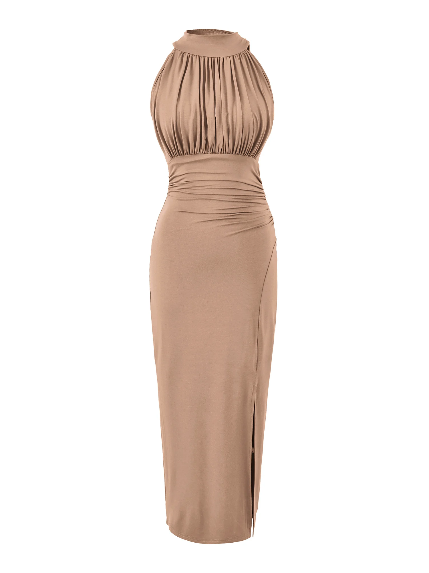 وسادة صدر للتنحيف من Pure Desire Sle للسيدات معلقة من القطن غير الرسمي بفتحة جانبية طويلة Dr