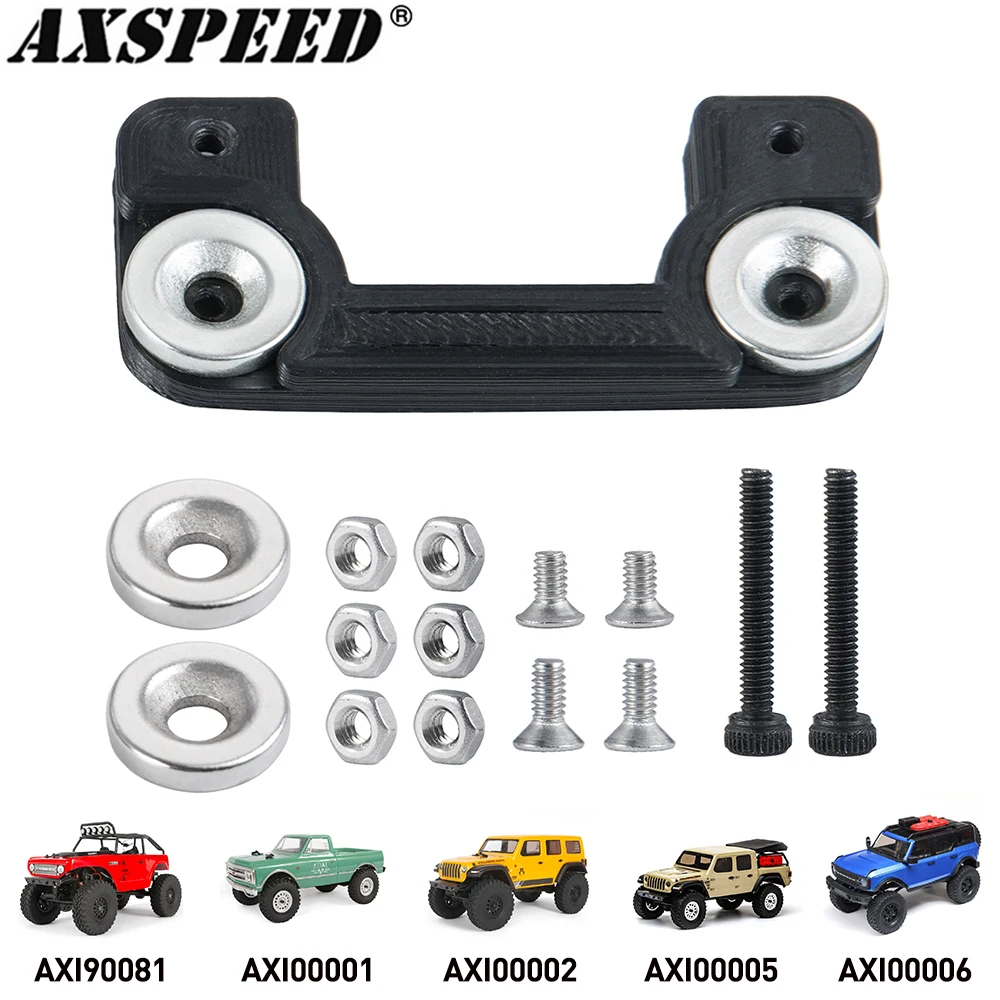 

AXSPEED Invisible Body Post Mount for 1/24 Axial SCX24 Deadbolt Jeep Gladiator JLU Bronco 4WD Rock Crawler Truck Parts