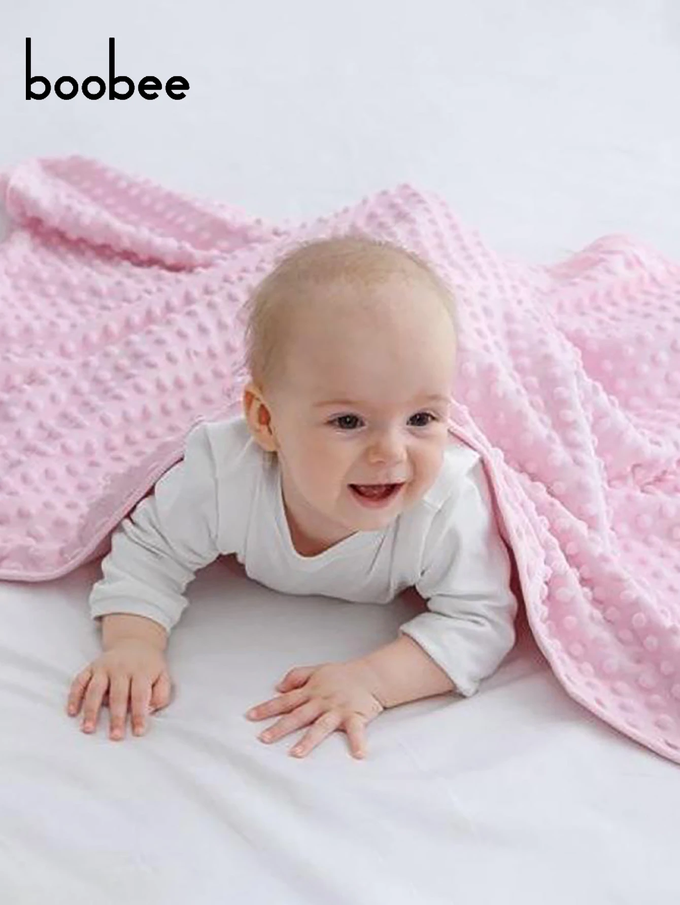 قطعة واحدة من بطانية صغيرة فائقة النعومة ومنقوشة - مناسبة لبطانية قماط، لحاف، بطانية غطاء، مناسبة للربيع والخريف والشتاء، هدية مثالية لحفلات استقبال المولود الجديد للأطفال. #6