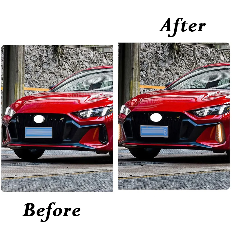 Modified Daytime Running Light For GAC Trumpchi Empow Front Bumper Foglight Foglamp Assembly