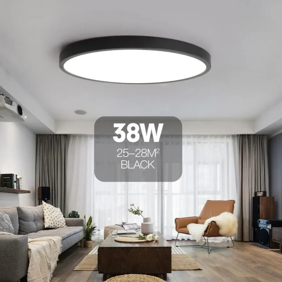 Imagem -03 - Ultra-fino Led Luz de Teto com Controle Remoto App Lâmpada do Teto Inteligente Quarto e Sala de Estar Casa Moderna Luz 20 in