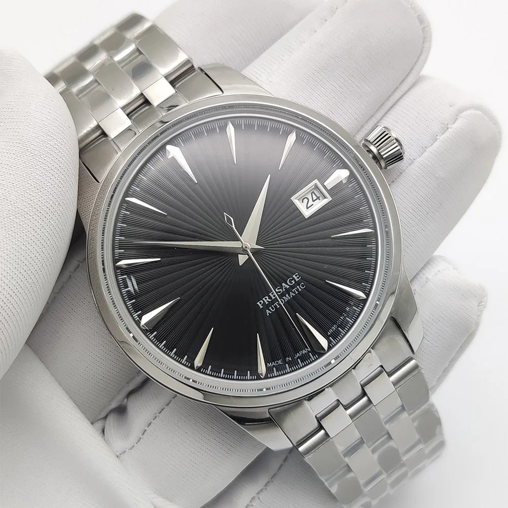 9 Colors 40MM Stainless Steel Case Date Mechanical Watch Business Waterproof NH35 Automatic Men's Watch Reloj view 3