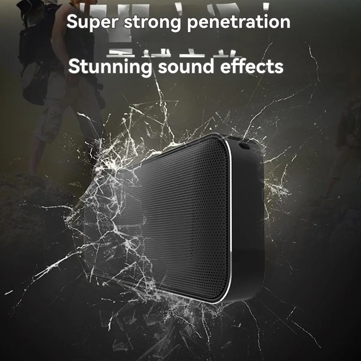 

* Портативный беспроводной Bluetooth-динамик A14E, тонкий металлический карманный дизайн, двойной динамик, мини-ручной квадратный аудио для путешествий и дома, B