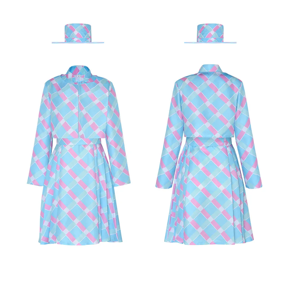 新しいブルーコスチュームセット ドクター・ローリーン パフォーマンスコスチューム 実物版 ブルー衣装 ステージパフォーマンスガウン