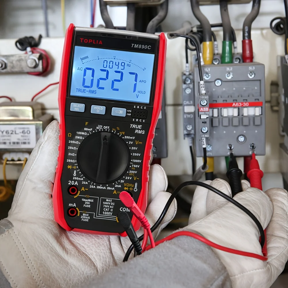 TOPLIA TM890C High Precision Multi-Function Digital Display Smart Anti-Burnout True RMS Digital Multimeter