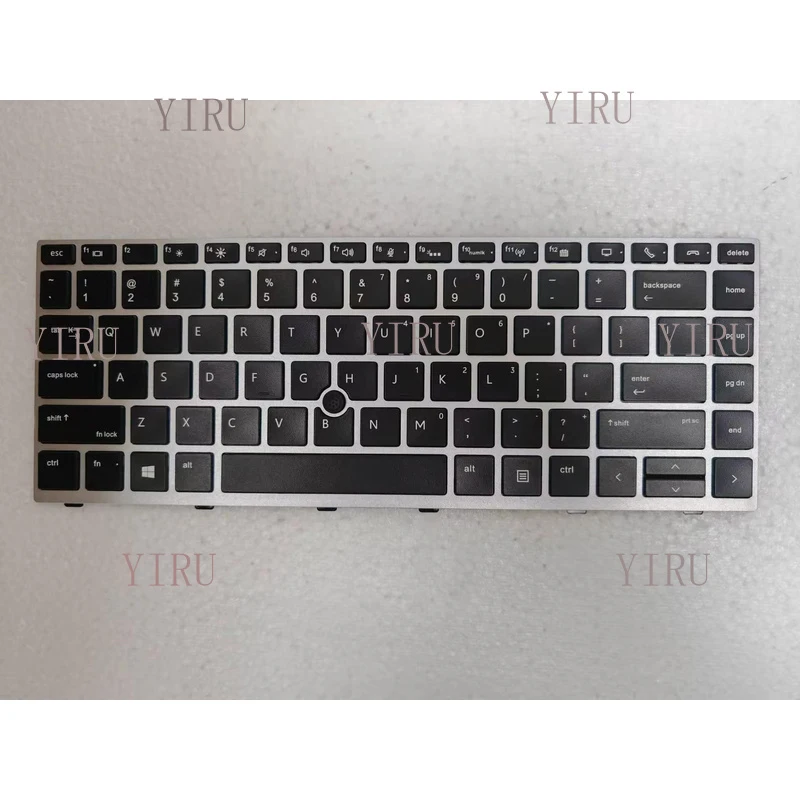 L+ For HP ZBook 14u G5 14u G6 Keyboard Backlit pointer Silver frame US