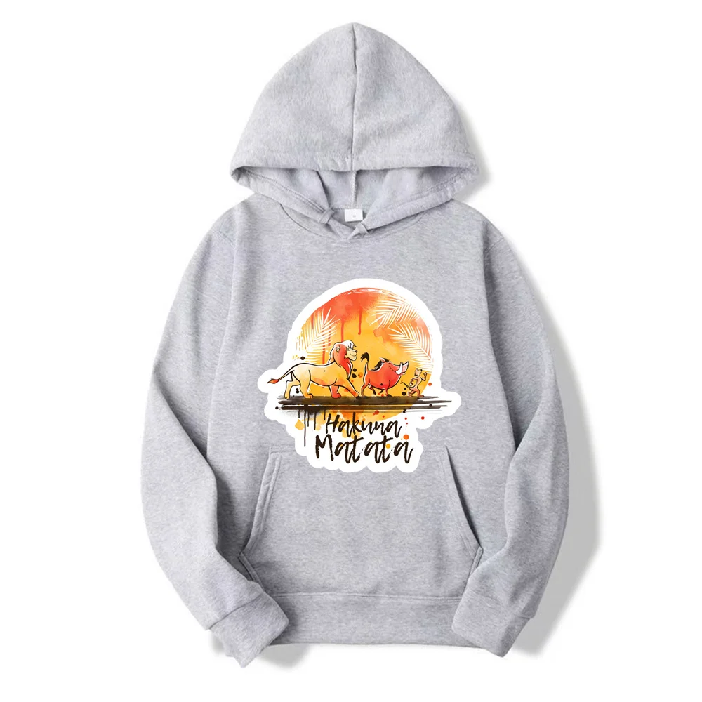 Disney The Lion King Men and Woman Hoodie Cartoon Fashion Women Oversized Sweatshirt Tops Spring Autumn Couple Pullover Clothing