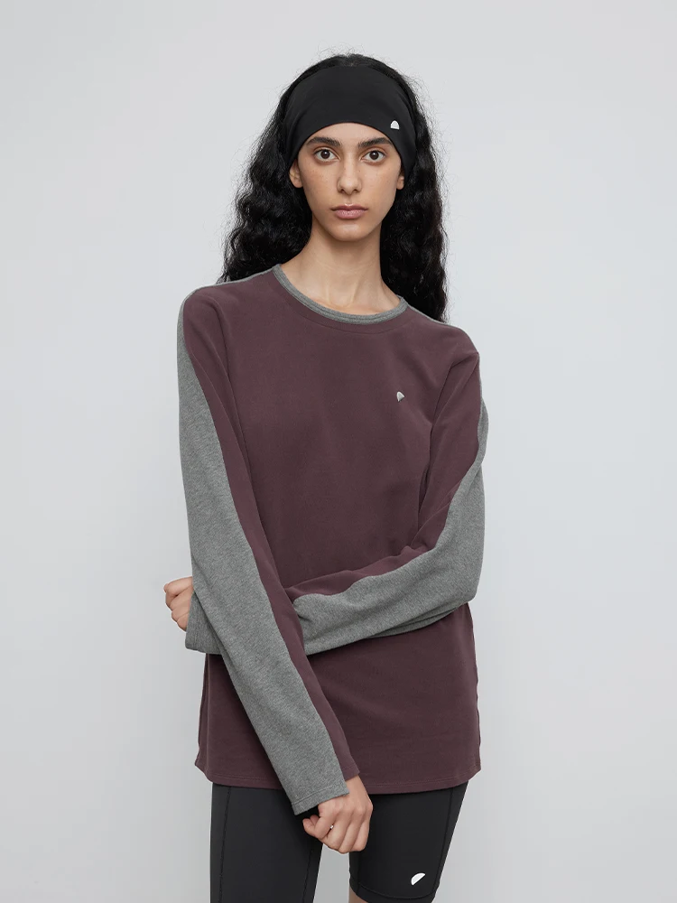 

Женская футболка оригинального дизайна, облегающая, с круглым вырезом, длинным рукавом, из комфортной ткани Uvelox, повседневная, из смесового хлопка