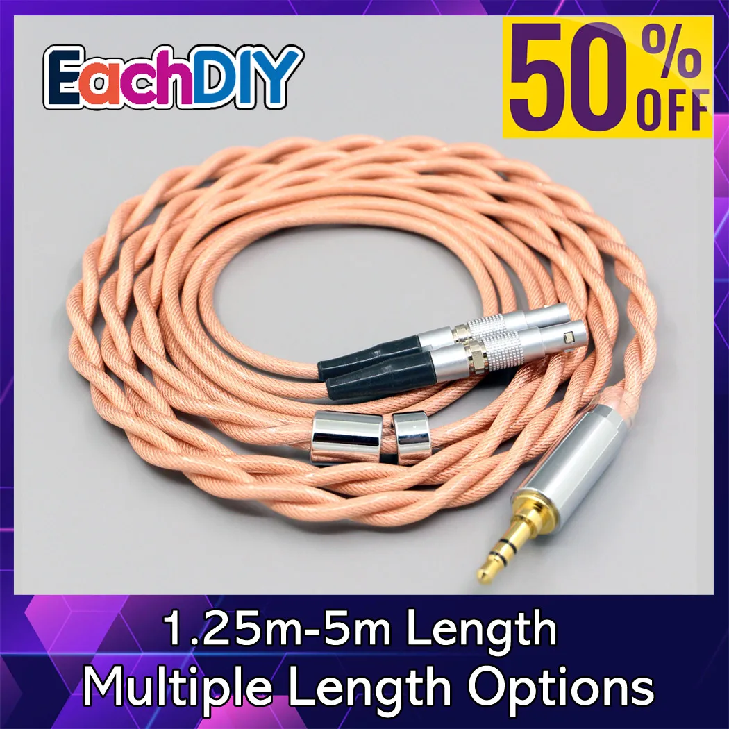 Type6 756 core Shielding 7n Litz OCC Earphone Cable For Ultrasone Veritas Jubilee 25E 15 Edition ED 8EX ED15 2 core LN007982