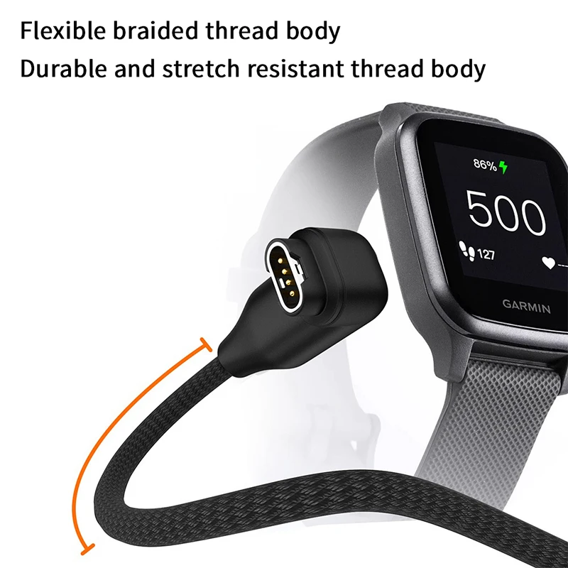 2 في 1 USB نوع C ساعة كابل شحن سريع ل Garmin Fenix 7/7S/7X/7 Pro/6/6S/6X/5/5S/5X Forerunner 165 245 255 955 Venu 2