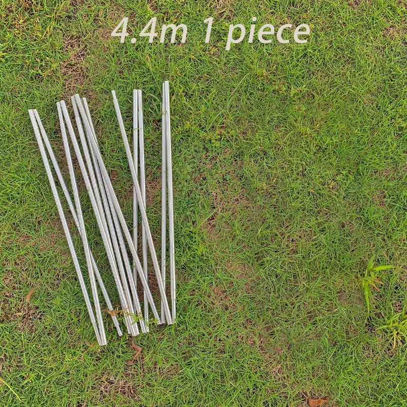 Zeltgestell-Ersatzteile: 8mm Aluminium-Zeltstange 3,6m 4m 4,4m – Reparaturzubehör für Outdoor-Camping-Fiberglas-Zeltstangen