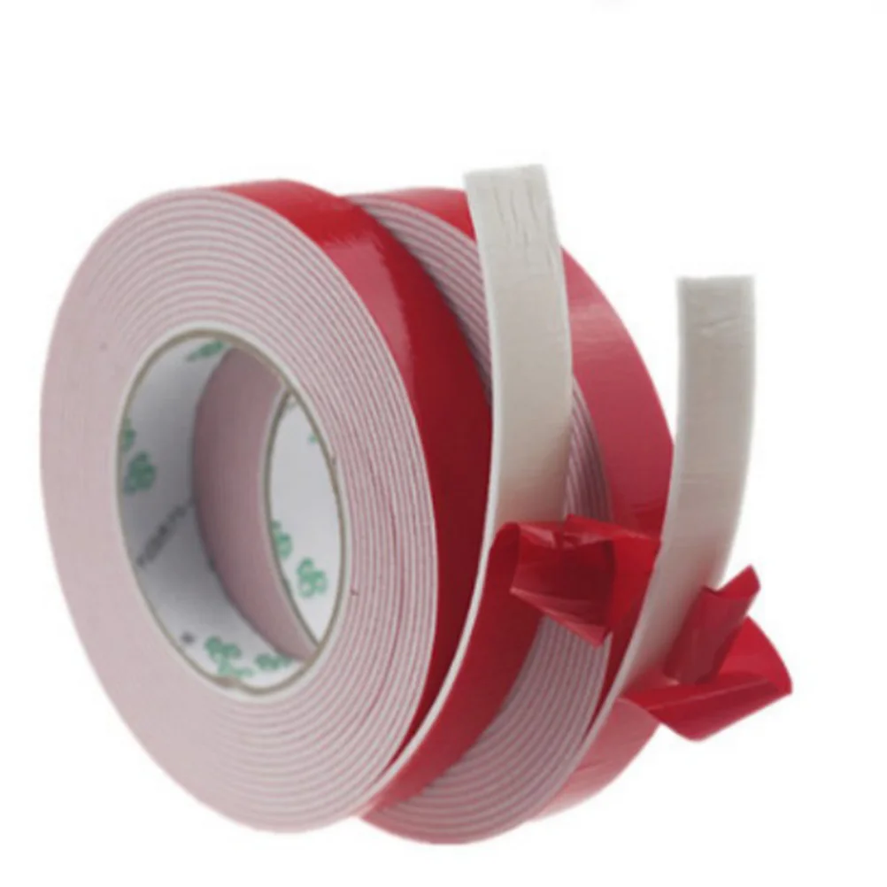 4 Rolls Black Pe Foam Waterproof Double Sided Adhesive Tape Strong Mounting Tape Heat Resistant for Nameplates Heat Absorbing
