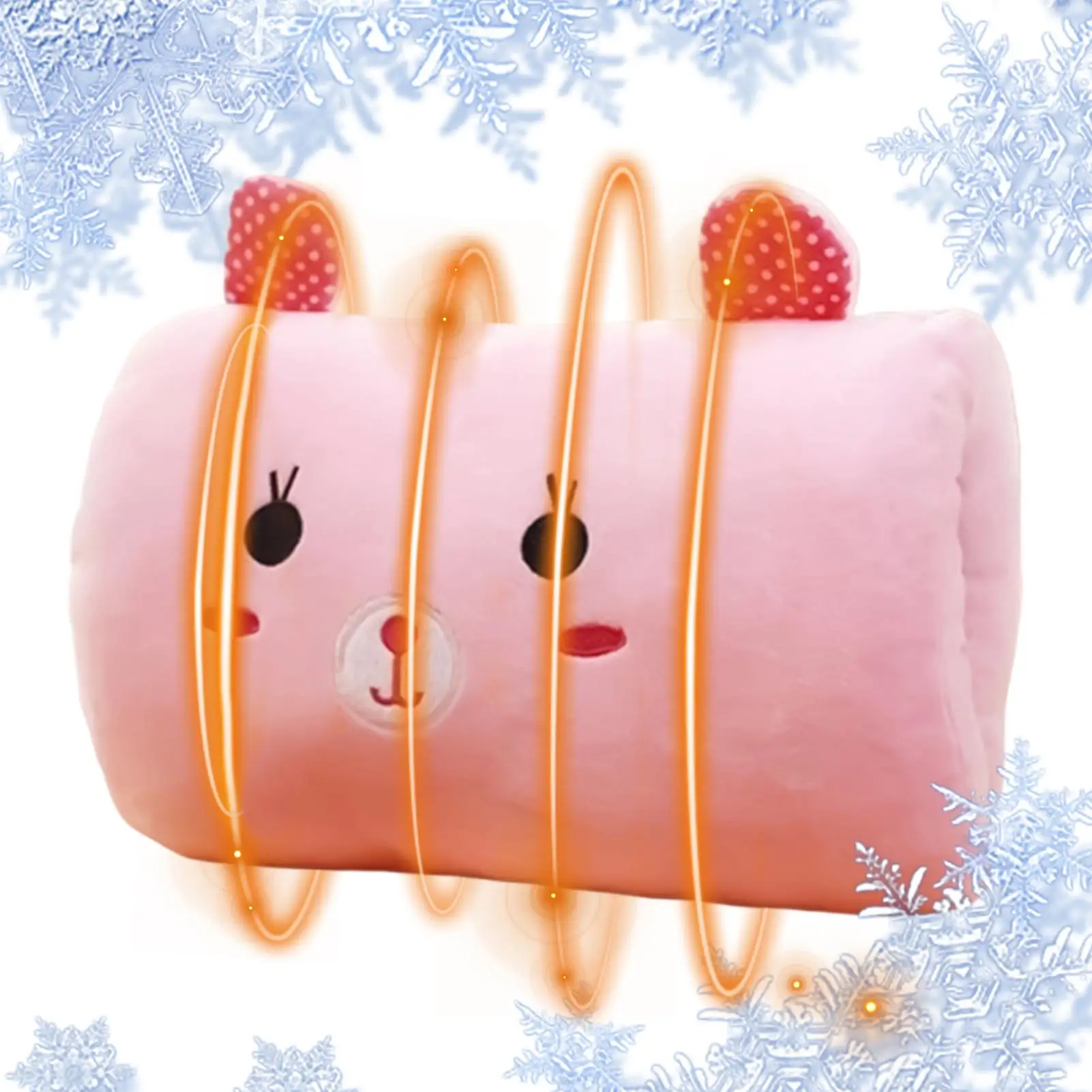 

30x20x10cm Bunny Hand Warmer Pillow Plush Nap Muff for Kids Winter School Travel Home Cold Weather Classroom Portable Cushion