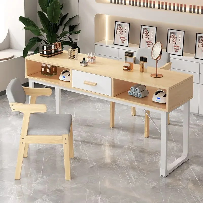 Quality Minimalist Nail Desk Waterproof Easy Clean Professionals Organizer Nail Table Workstation Nordic Nageltisch Furniture