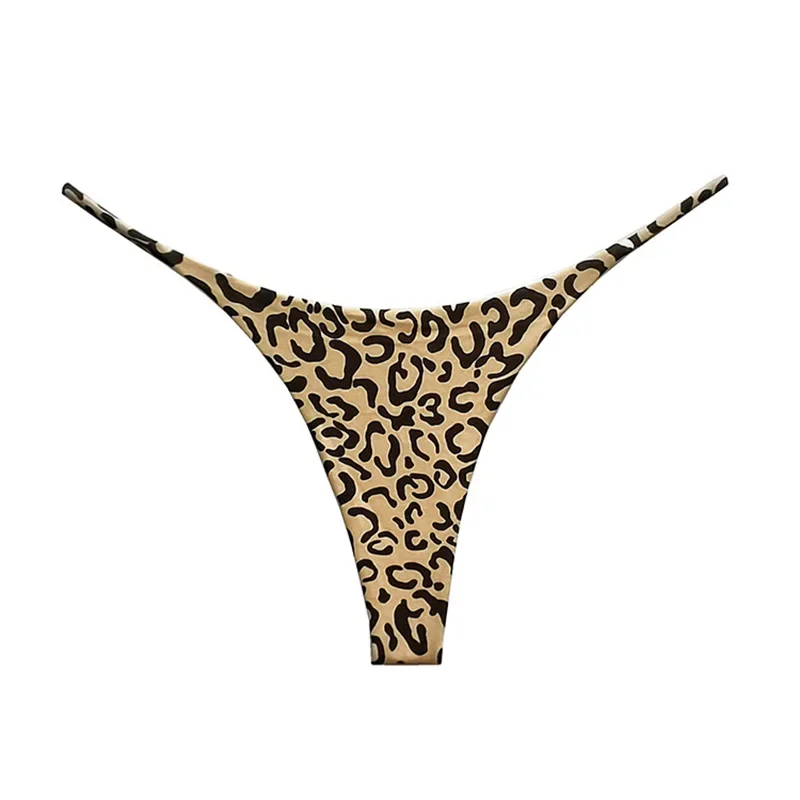 Cotton Leopard G String Women Panties Sexy Briefs Thong Low Waist T-back Bikini Underwear Seamless Female Lingerie Size S-XXL