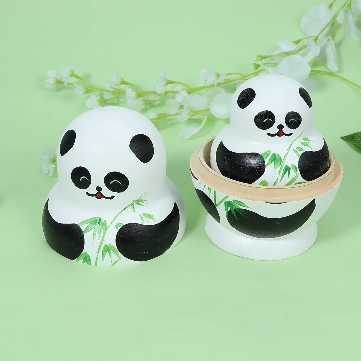 

10 Layers Russian Nesting Panda Craft Gift Box for Jewelry Candy Storage Home Decoration Ornament Russian Toys
