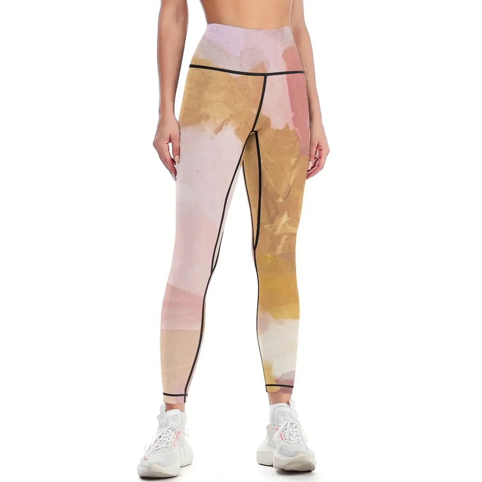 

Tumeric Bloom Leggings for fitness legging pants raises butt exercise clothing for Sports pants for Womens Leggings