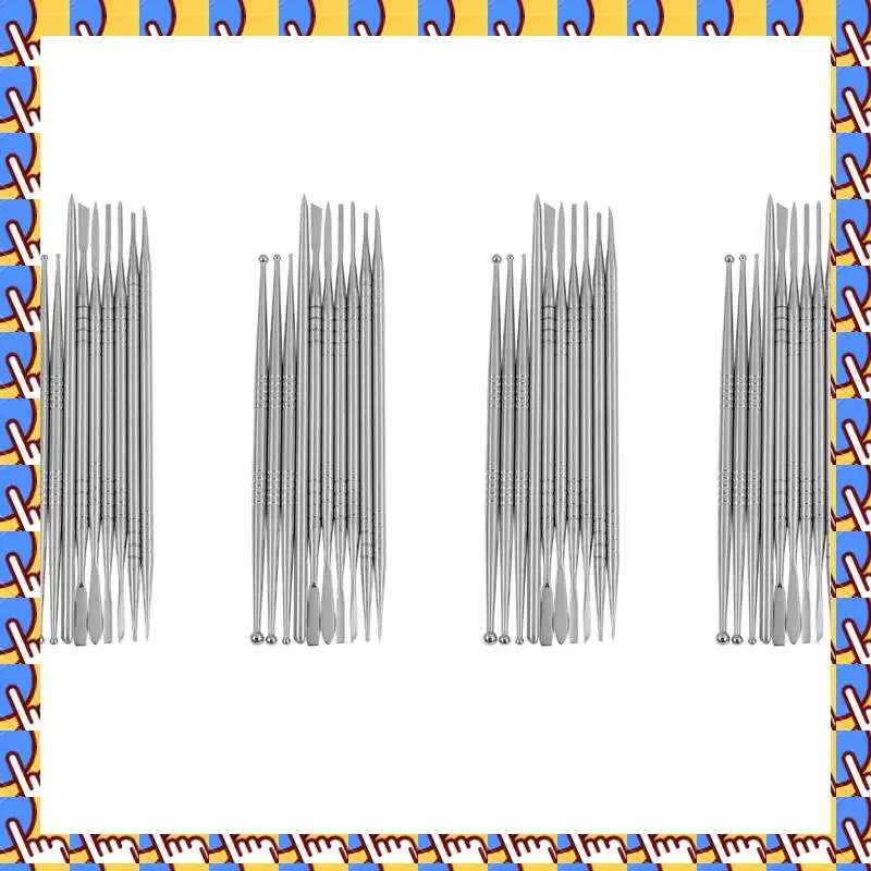 

A79I 40Pcs Stainless Steel Clay Sculpture Engrave Tools For Modeling Carving Crafts Sculpting Tools