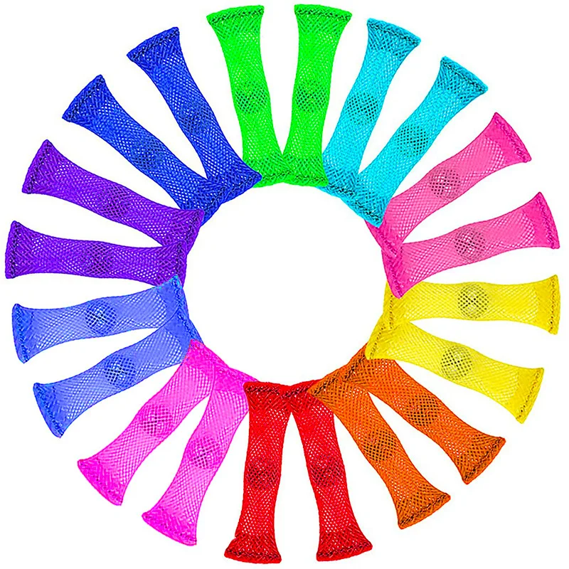 1 pz Tessitura Maglia Marmi Multi Colorate Maglia Perline Spremere Sfiato Giocattolo Agitarsi Giocattolo per Ragazzi e Ragazze Alleviare Lo Stress giocattoli