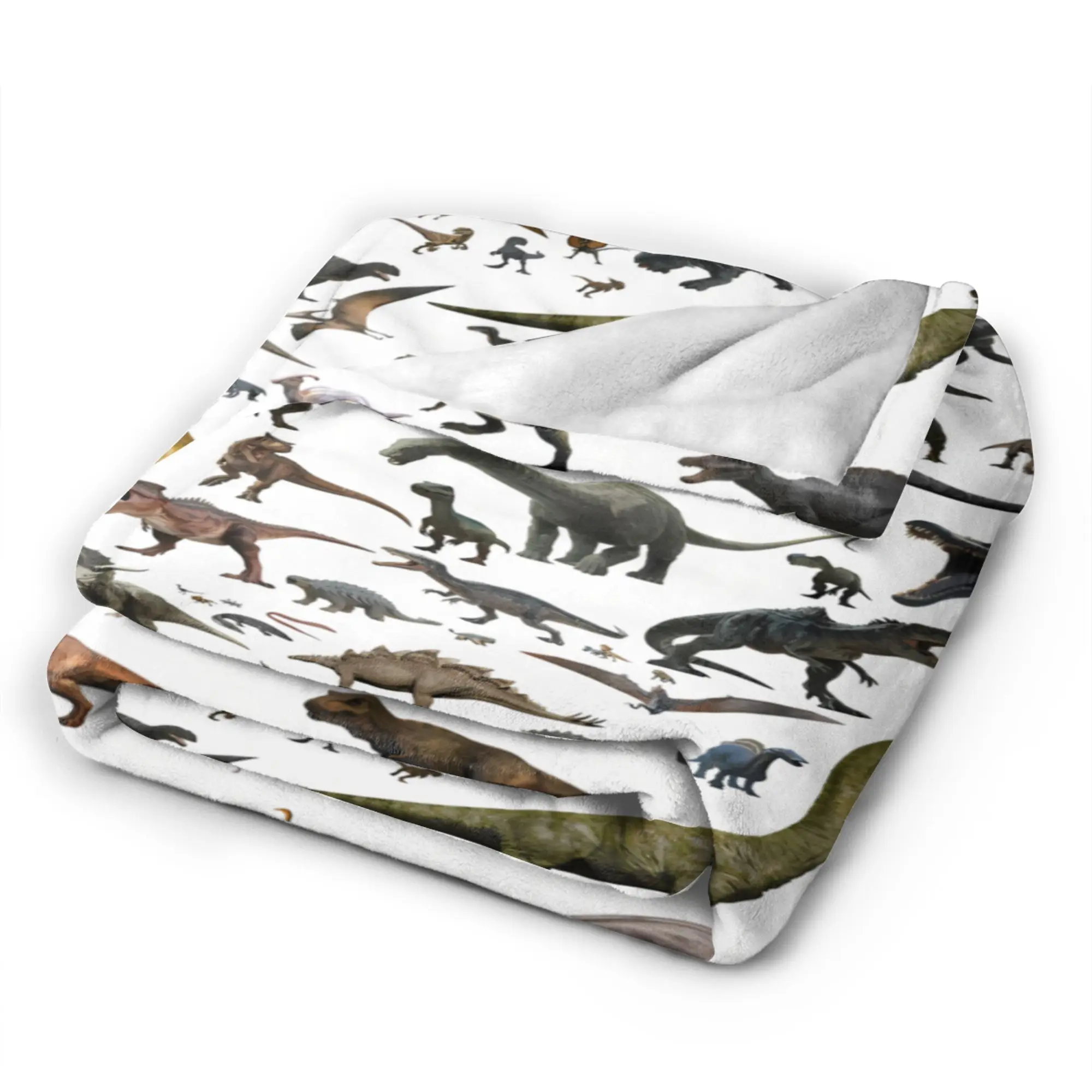 Jurassic Dino World Park Blanket Quality Soft Warm  Bedding Throws Autumn Students Couch Bed Pattern Bedspread