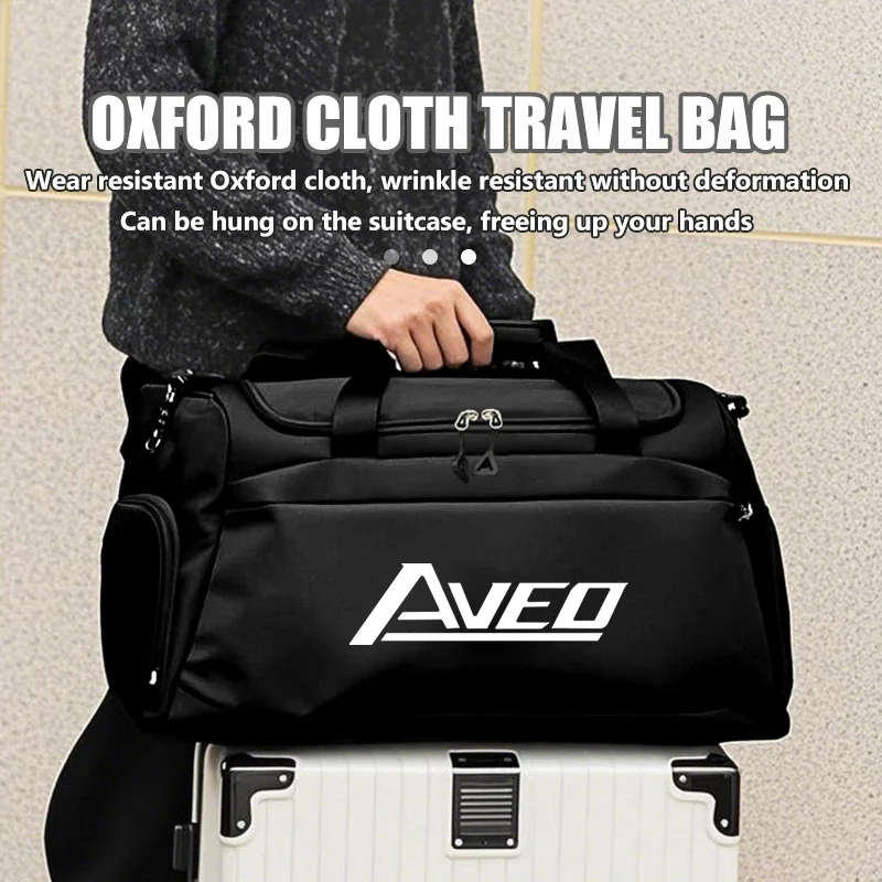 Handheld Fitness Bag car Logo Swimming Sports Bag Dancing Yoga Bag Business Trip Luggage Bag for Chevrolet AVEO Car Accessories