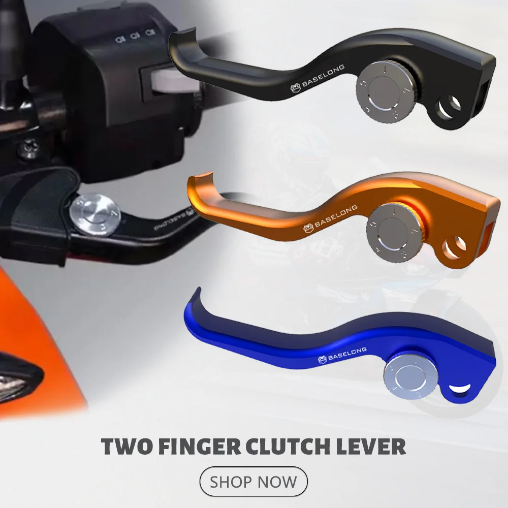 

2023 New FOR RC125 RC390 Duke 390 ADV Svartpilen Vitpilen 401 Motorcycle Accessories Two Finger 20% Force Reduction Clutch Lever