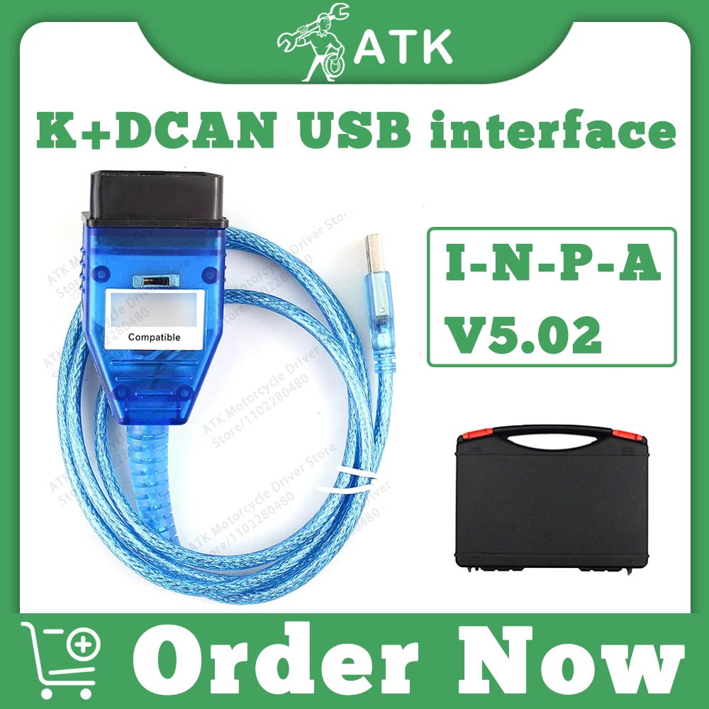 USB-интерфейс K+DCAN для B-M-W I-N-P-A V5.02, коды ошибок чтения/высоты K + протокол DCAN, поддержка ИНСТРУМЕНТА Овтоматической производительности