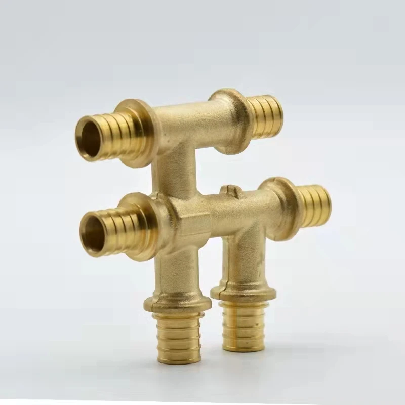 Rohrverschraubungen aus Aluminium-Kunststoff, verschiebbare Sechs-Wege-16 mm20 mm25 mm verschiebbare Verbindungsstücke, verschiebbare Hülsenverschraubungen/Europäische Ständer