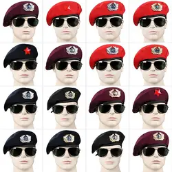 Classical Factory Uniform Beret Hats Unisex Security Staff Professional Custom Mesh Beret Cap Industry Specific Headgear