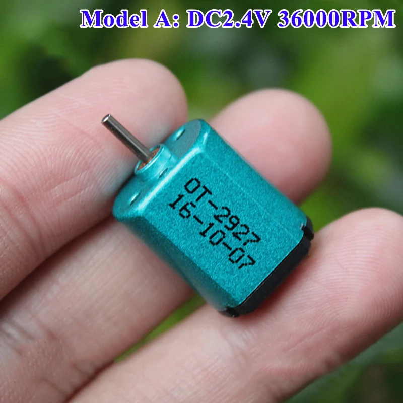 High Speed Carbon Brush Micro 030 DC Motor DC 2.4V 3.2V 3.7V Ultra-High Speed Mini 15mm Electric Motor DIY Hobby Toy RC Car Boat