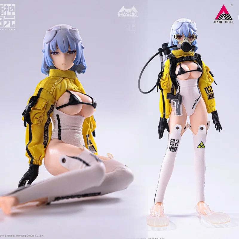 HASUKI SE002 1/12 Deep Sea Diving Girl Craken Seance Era Series 6'' Female Action Figure Full Set Collectible Model