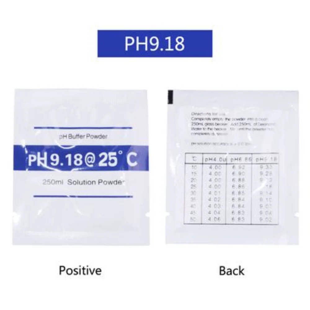 15/25pcs/lot PH Buffer Powder 4.00/6.86/9.18 Calibration Point PH Measure Calibration Solution For PH Test Meter