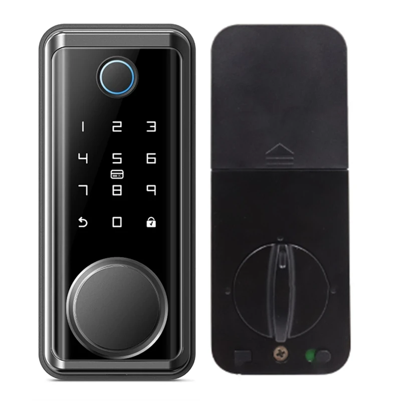 Electronic Door Lock For Tuya Lock With Deadbolt Lock Fingerprint Lock Keyless Entry With Smartlife App Remote Unlock