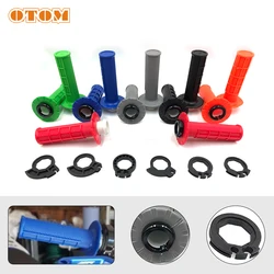 OTOM New Universal Handlebar Grip Gel Brake Handle Rubber W/ The Snap-on Cam For KTM EXC CRF YZF KXL RM 7/8