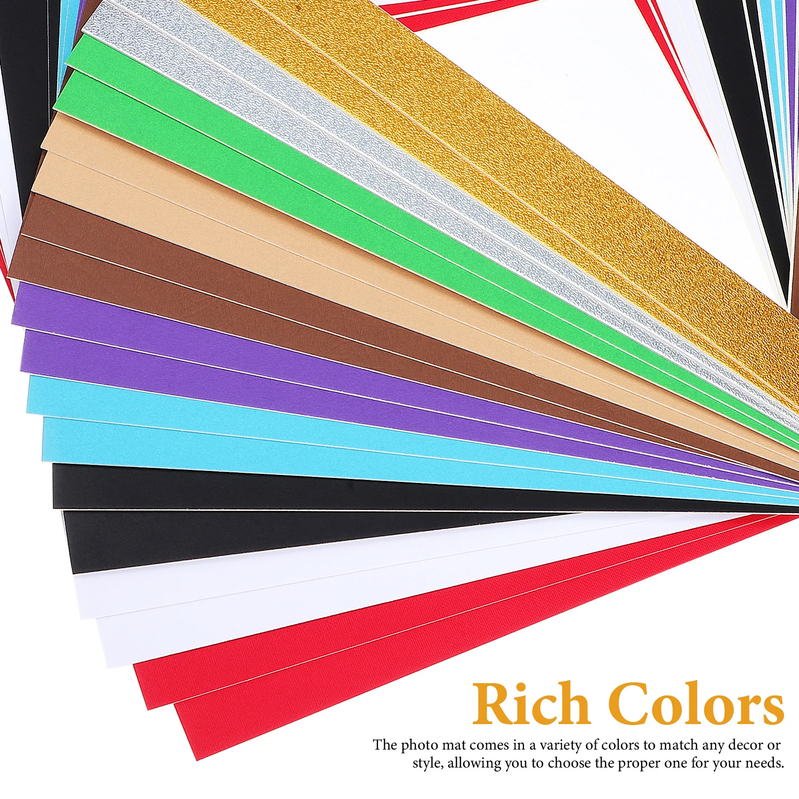 

20 Pcs 12x10 Picture Mat Paper for 7.4x9.4 Photos Mixed Colors Photo Matting Artwork Frame Insert