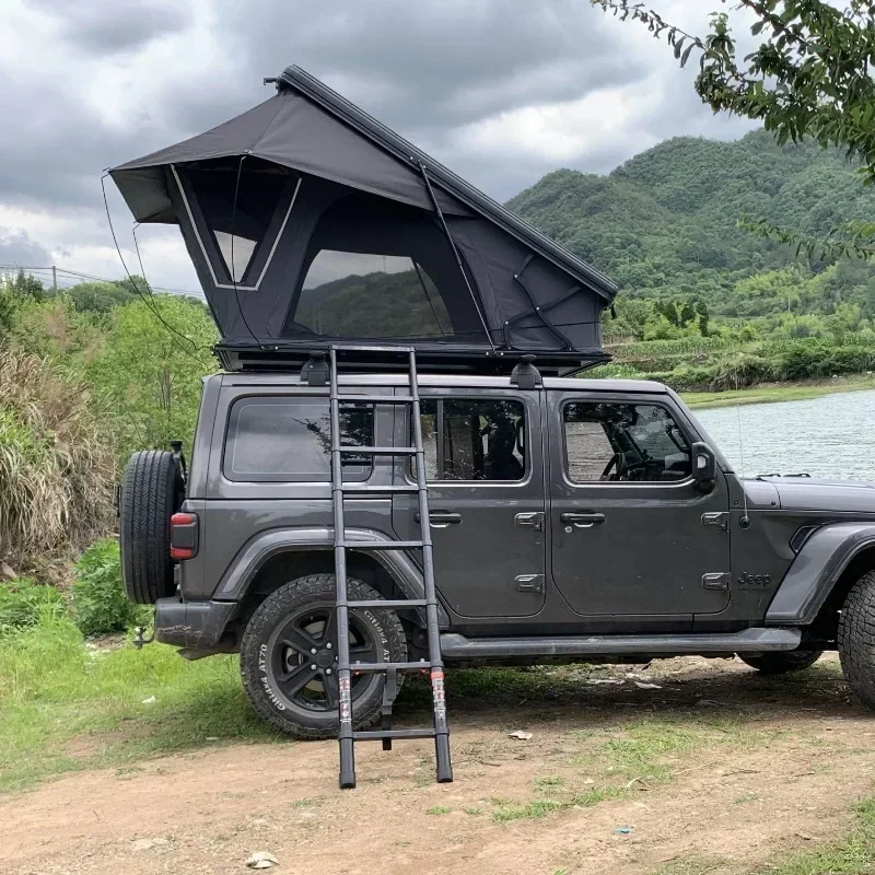 OEM Car 4x4 4WD F150 Large 4 Person XL Hardtop Rooftop Tent With Skylight Hard Shell Roof Top