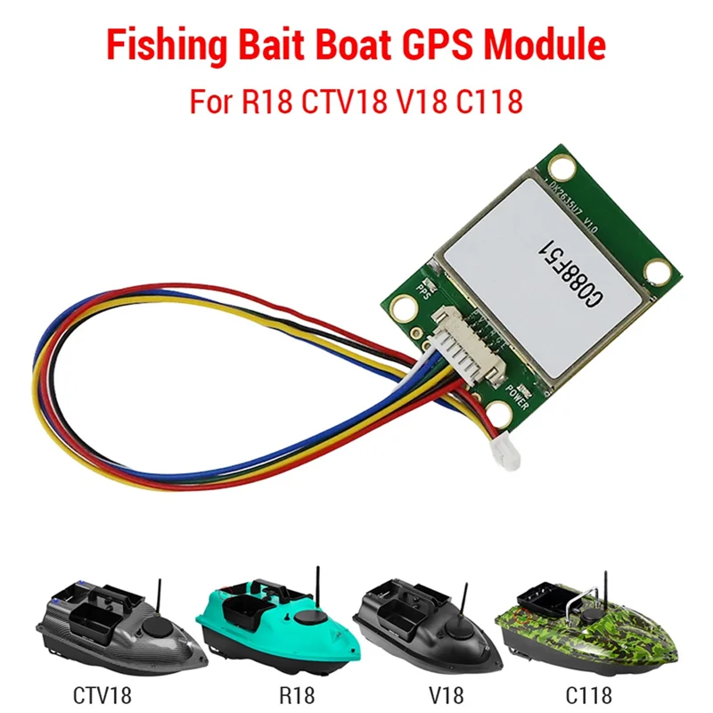 SQPP-Outdoor Bait Boat GPS Module For GPS Fishing Boat R18 CTV18 V18 C118 Replacement Parts For Fishing Bait Boat