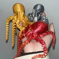 3D Printed Octopus – Poseable Tentacles Desk Toy Eco-Friendly PLA Sculpture Unique Gift for Kids & Adults Creative Animal