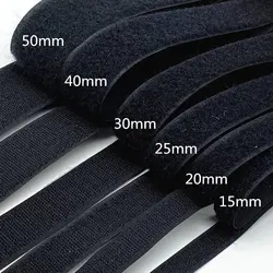 5Meters/pairs 20-50mm Non-adhesive Hook and Loop fastener Tape Sewing-on the hooks adhesive Magic tape DIY