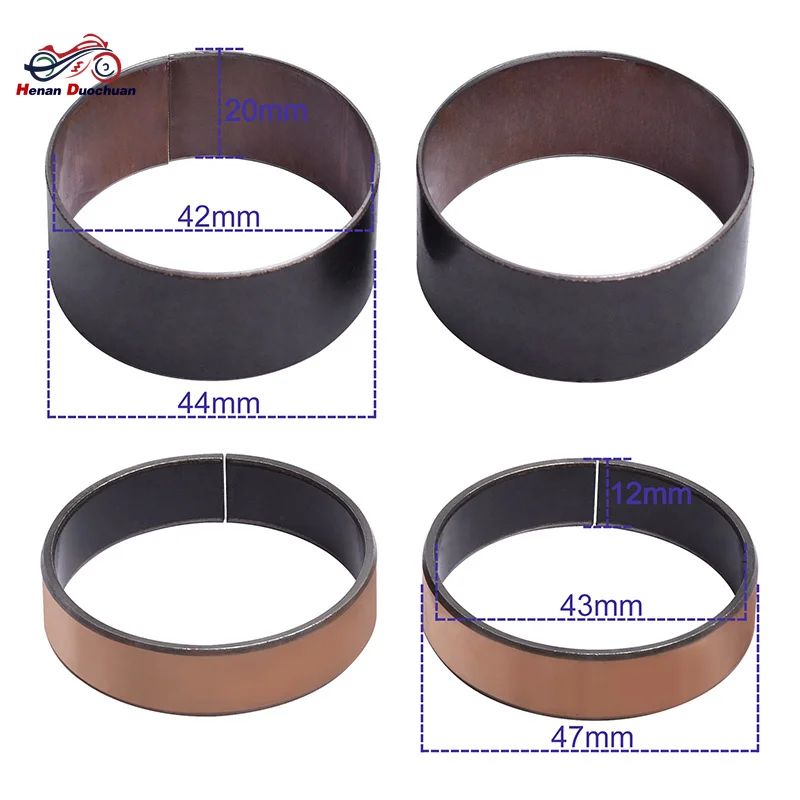 43mm Moto Front Fork Bushing Copper for Honda CB 125 250 500 for KAWASAKI KDX KLX KX 200 250 300 650 for SUZUKI TL 1000 view 2