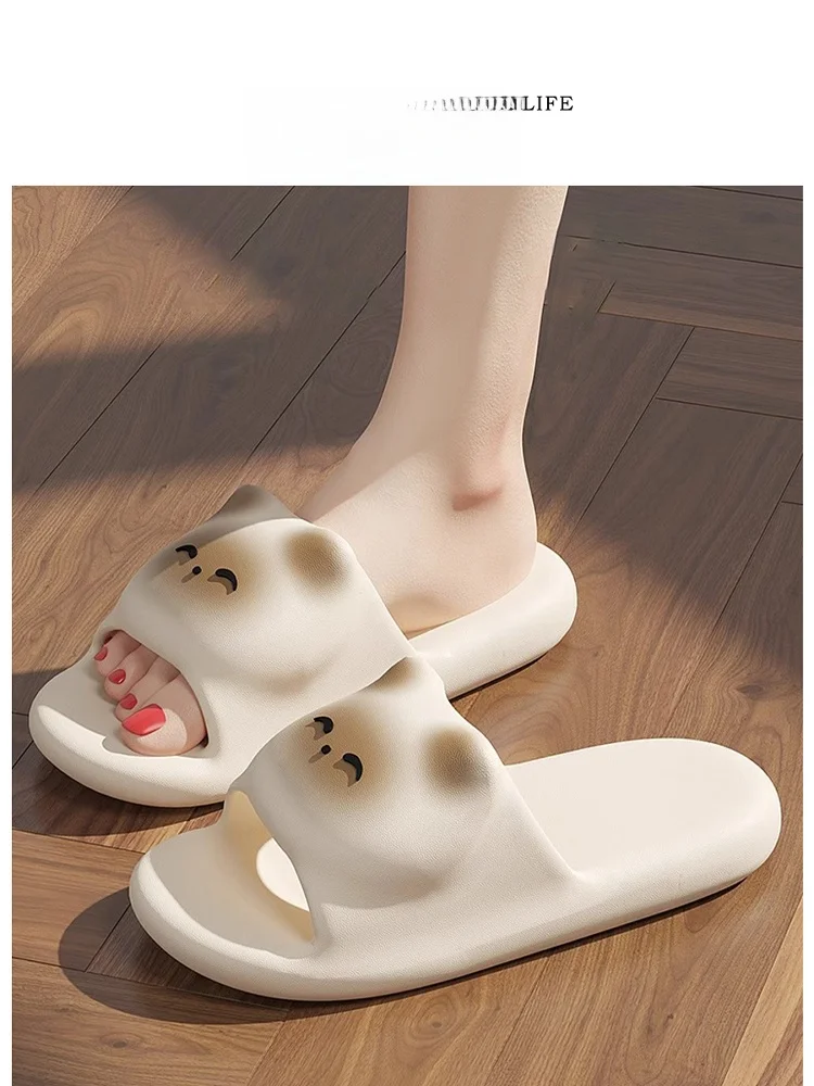 

Tlife Candy Anti-Slip Cartoon Home Bathroom Slippers Women's Sugar Slippers Comfortable Soft EVA round Toe Summer Sandals