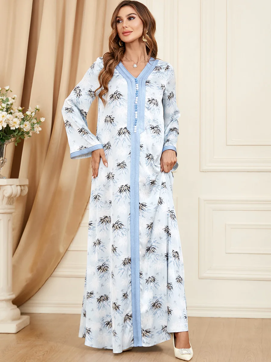 

Dubai Luxury Abayas for Women Hijab Dress Ramadan Robe Femme African Cardigan Embroidery Long Dresses Islam Clothing Muslim Sets