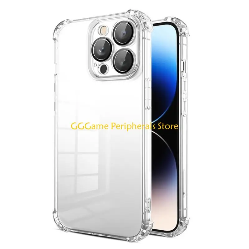 

U55B Protective Bumper Case Clear Case for Phone 15 Full Coverage Waterproof Cover