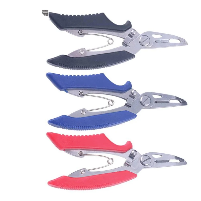 1PCSNew الفولاذ المقاوم للصدأ منحني الفم كماشة الصيد إغراء خط القاطع متعددة الوظائف إغراء كماشة #6