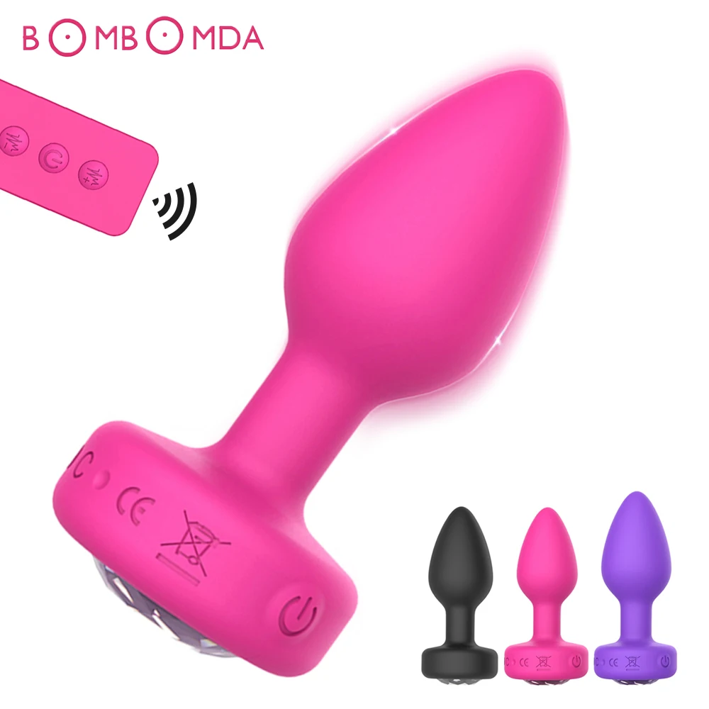 Tapón Anal inalámbrico para hombres y mujeres, vibrador con Control remoto, masajeador de próstata, estimulador, masturbador femenino, Juguetes sexuales