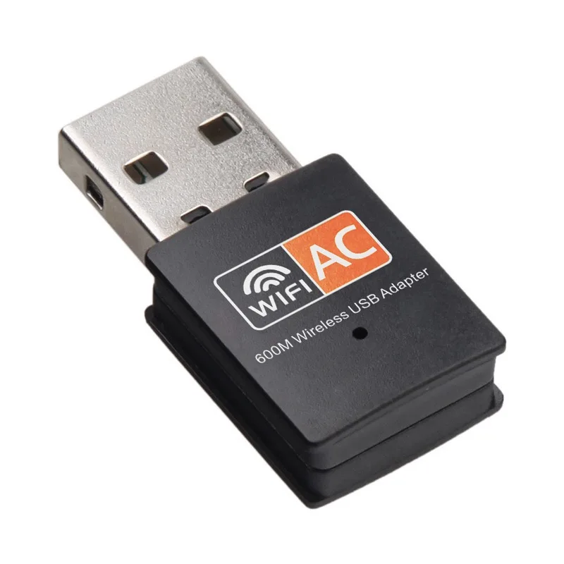 USB WiFi 어댑터 2.4GHz 5GHz 600M WiFi 안테나 듀얼 밴드 802.11b/n/g/ac PC 용 미니 무선 컴퓨터 네트워크 카드 수신기